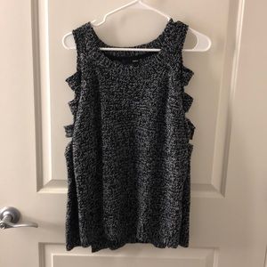Aqua brand sweater with arm cut outs
